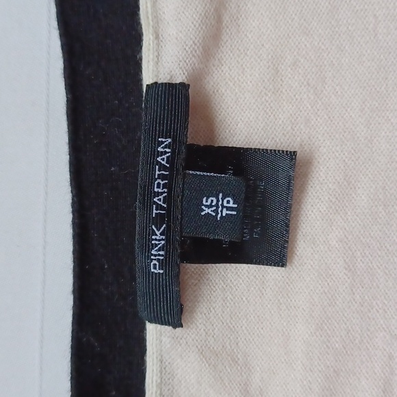 Pink Tartan Clover Button Front Cotton Cardigan- Sz. XS - Picture 3 of 12